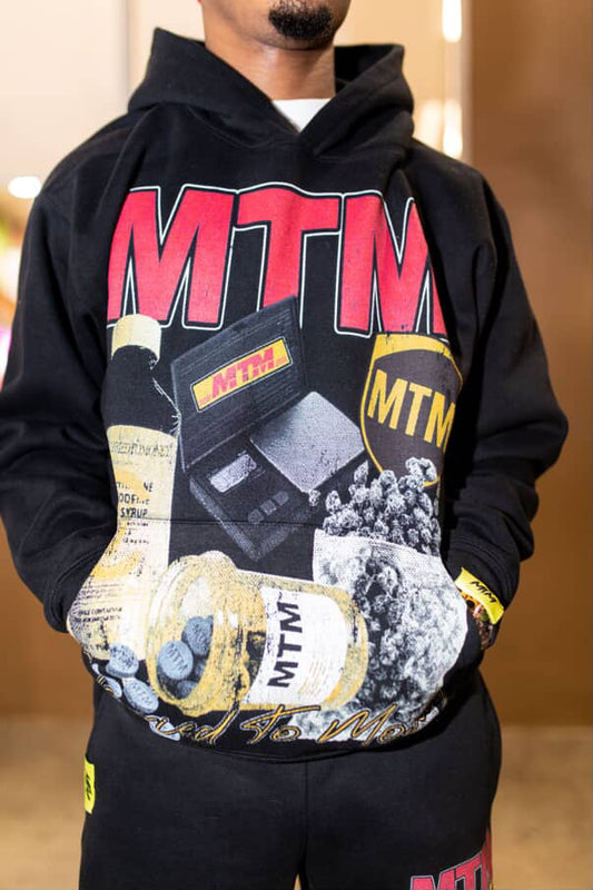 Black Trapper Flared Sweatsuit